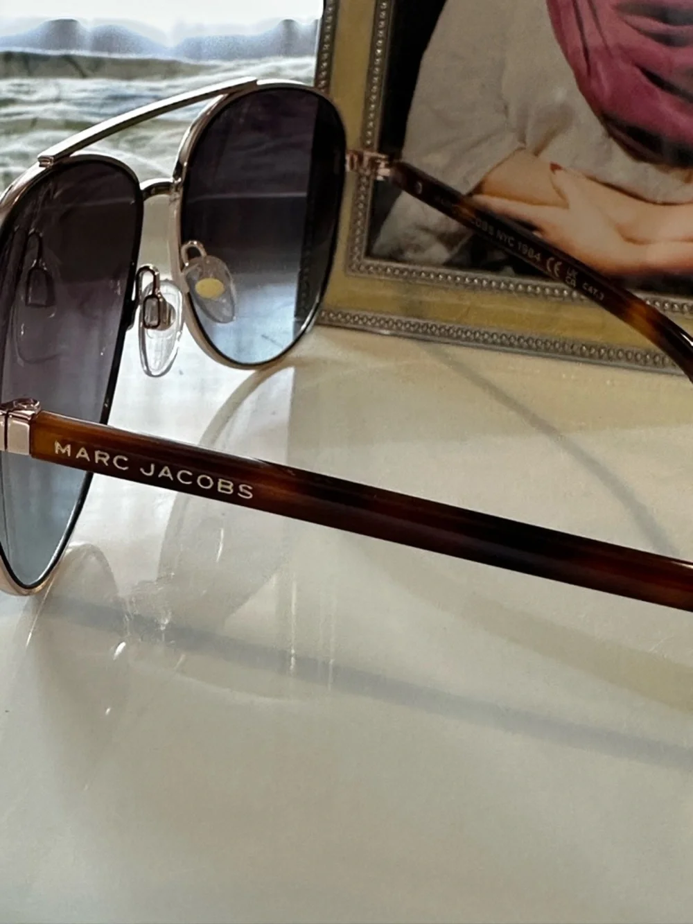 Marc Jacobs MARC 760/S Gold Aviator Sunglasses